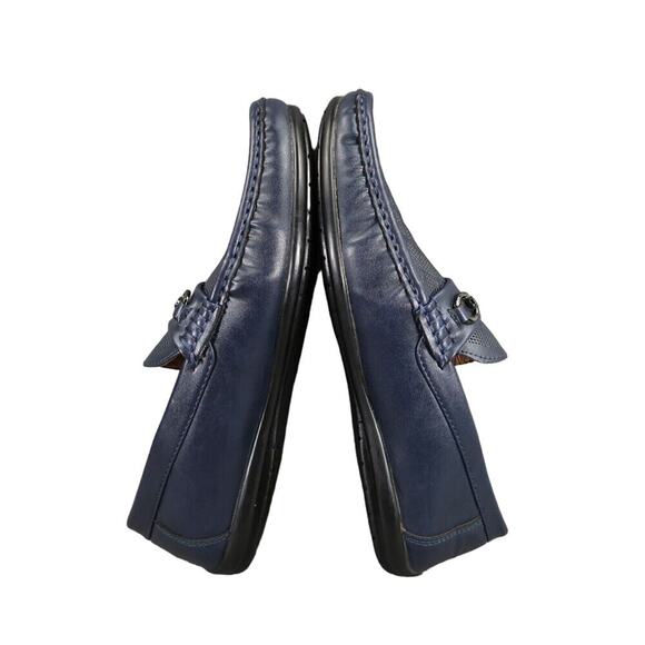 Andrew Fezza Shoes Mens 9.5 Loafer Moccasin Slip On Casual Navy Classic Fashion main image 12